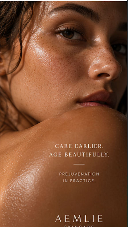 Prejuvenation skincare and skin longevity routine focused on luminous resilient well-cared-for skin