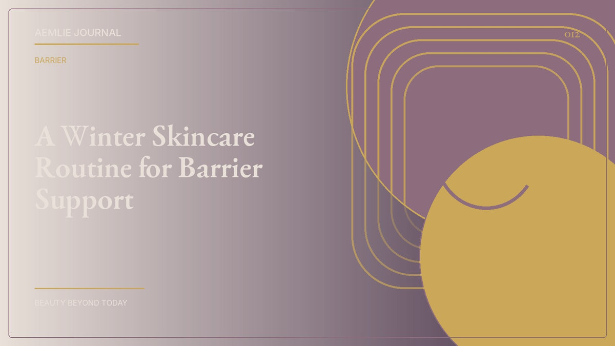 AEMLIE Journal cover — A Winter Skincare Routine for Barrier Support