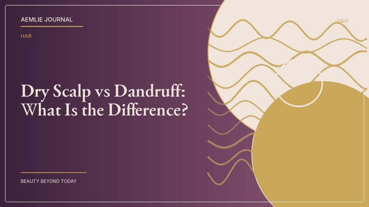 AEMLIE Journal cover — Dry Scalp vs Dandruff: What Is the Difference?
