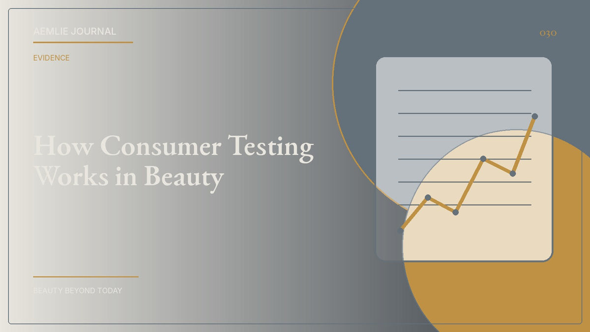 AEMLIE Journal cover — How Consumer Testing Works in Beauty