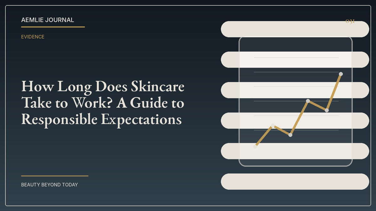AEMLIE Journal cover — How Long Does Skincare Take to Work? A Guide to Responsible Expectations
