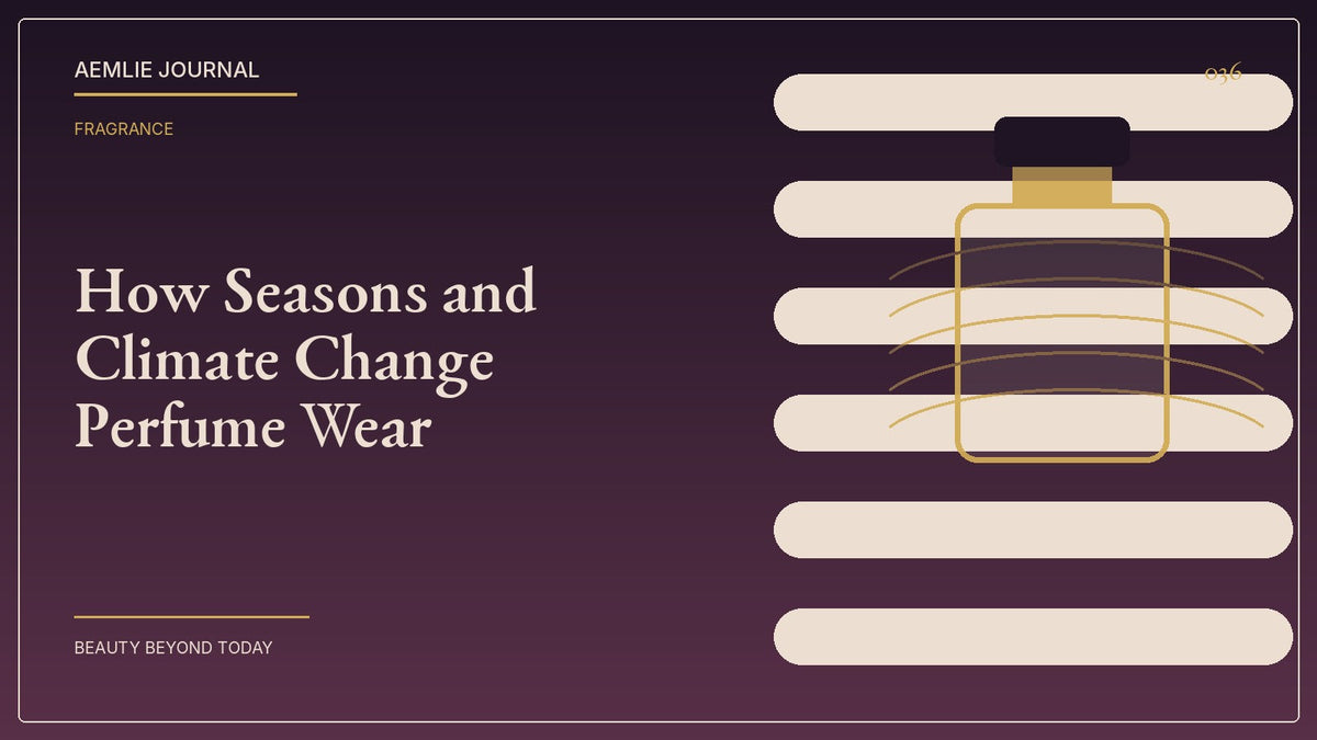 AEMLIE Journal cover — How Seasons and Climate Change Perfume Wear