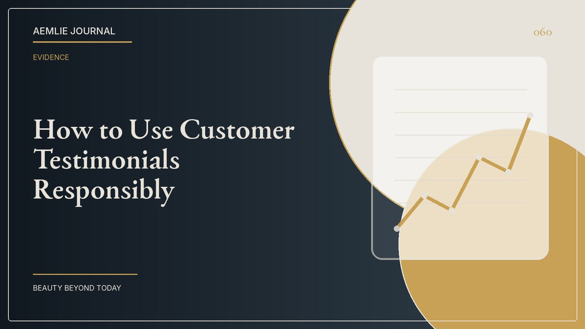 AEMLIE Journal cover — How to Use Customer Testimonials Responsibly