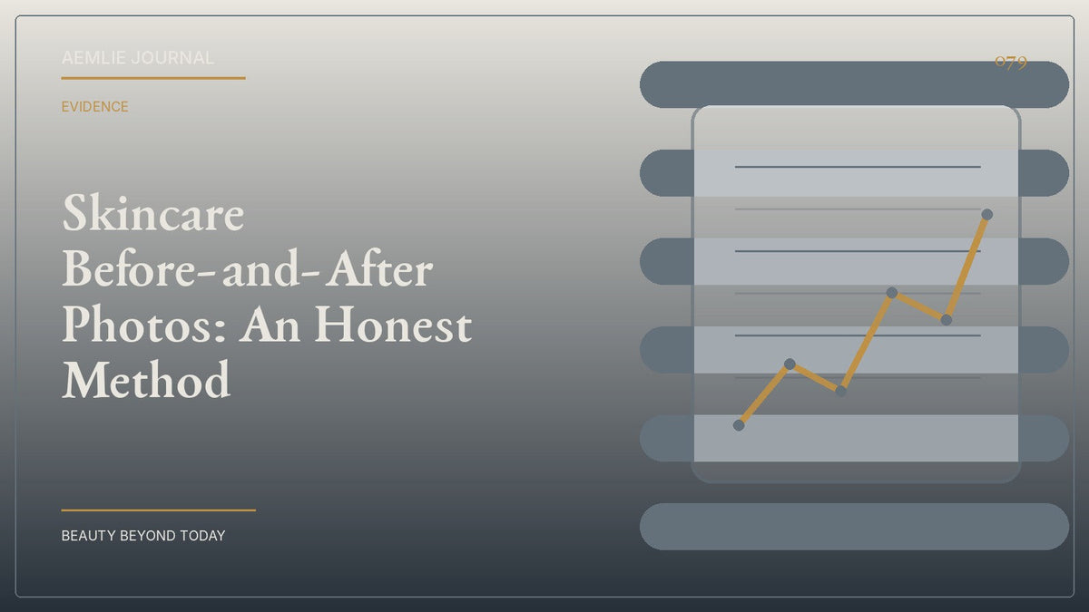 AEMLIE Journal cover — Skincare Before-and-After Photos: An Honest Method
