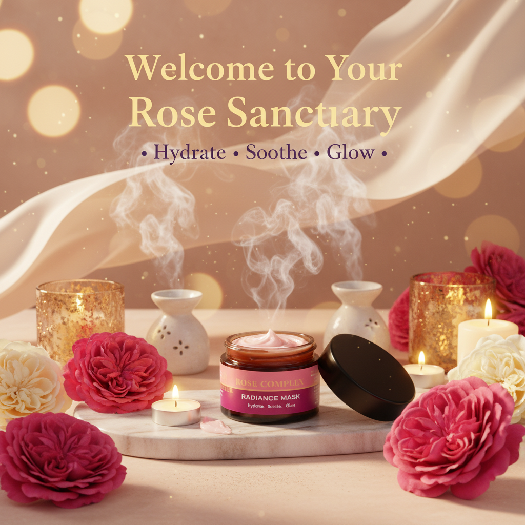 Aemlie Rose Complex Radiance Mask 50ml – hydrating and soothing glow-boosting face mask