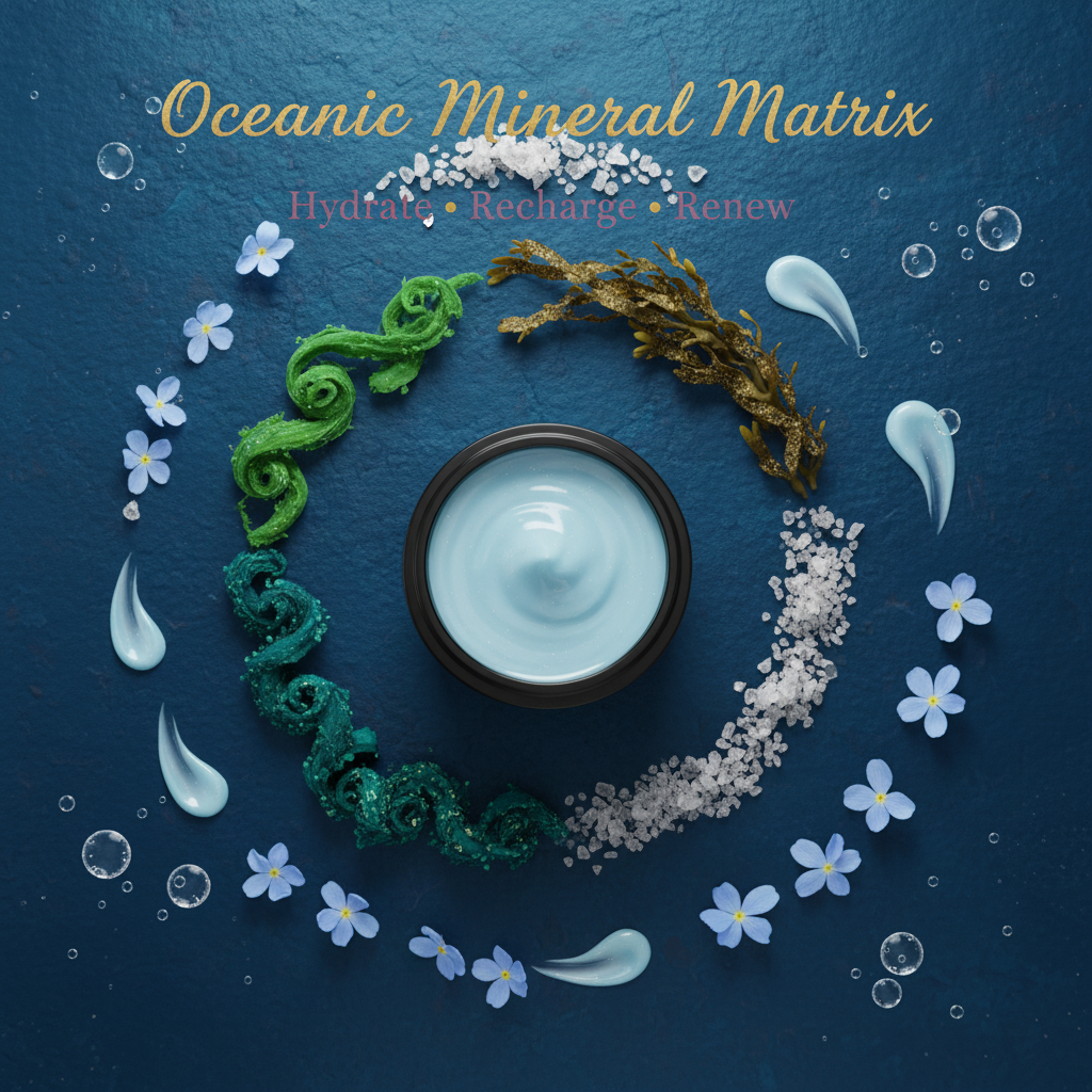 Aemlie Blue Mineral Glow Mask 50ml – marine mineral radiance-boosting face mask