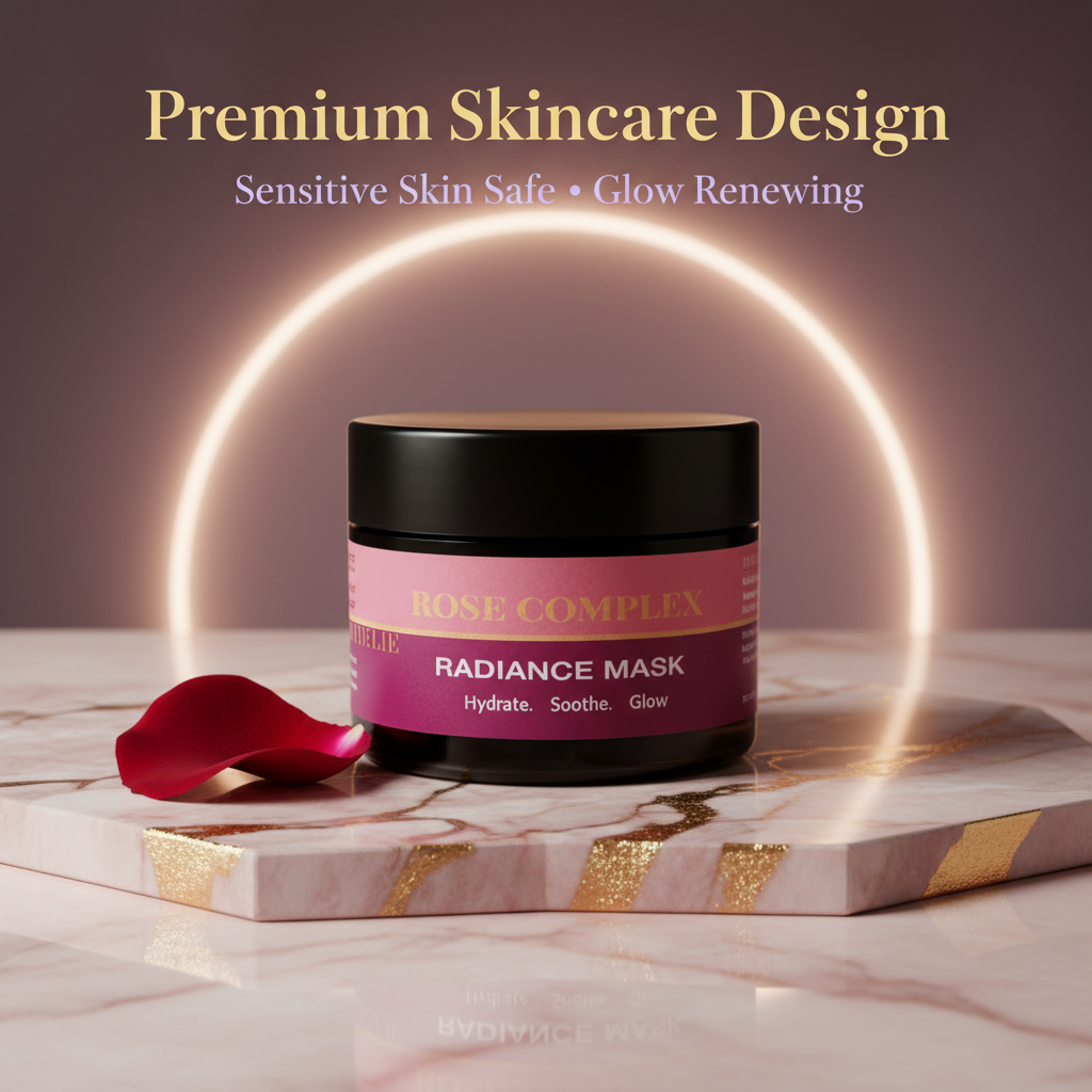 Aemlie Rose Complex Radiance Mask 50ml – hydrating and soothing glow-boosting face mask