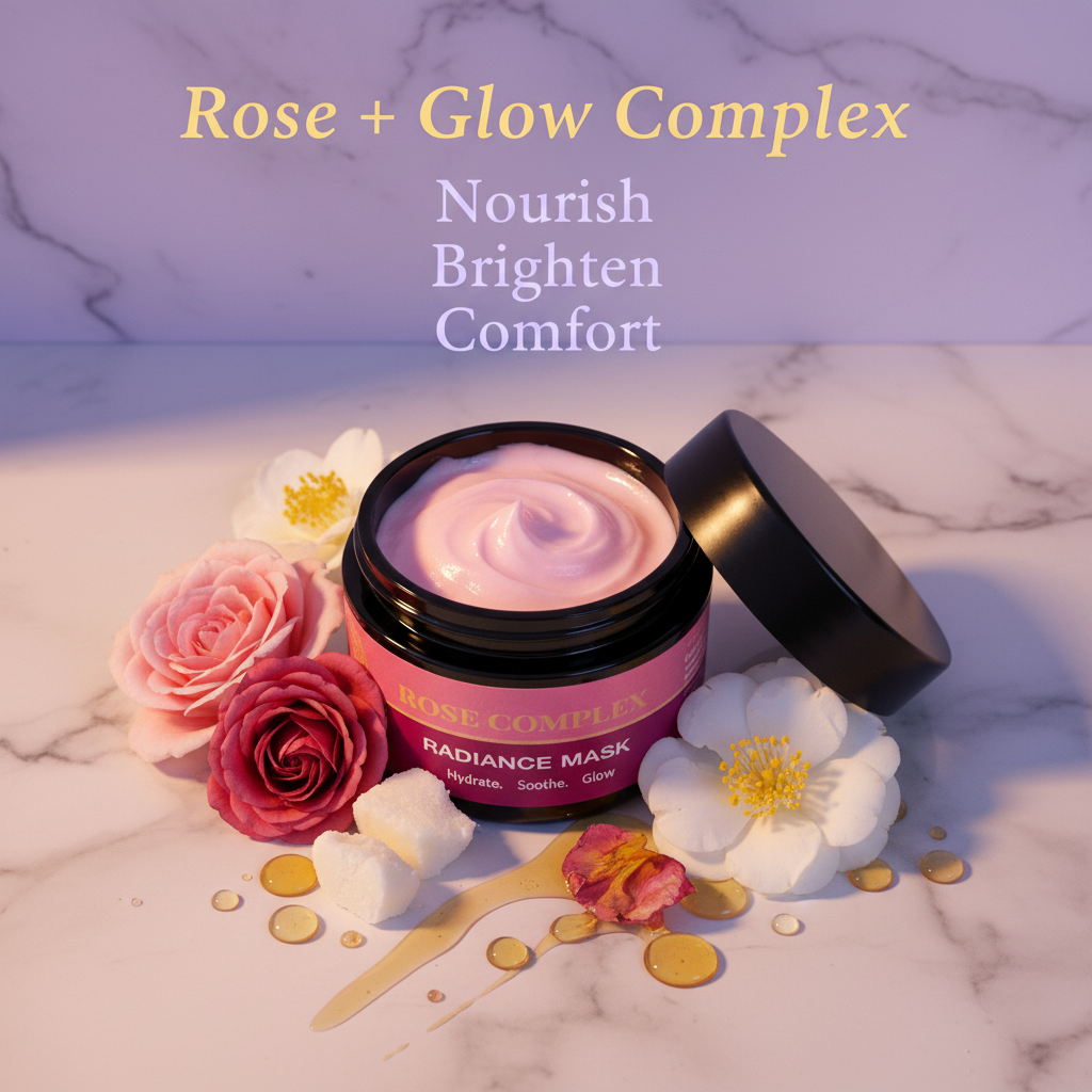 Aemlie Rose Complex Radiance Mask 50ml – hydrating and soothing glow-boosting face mask