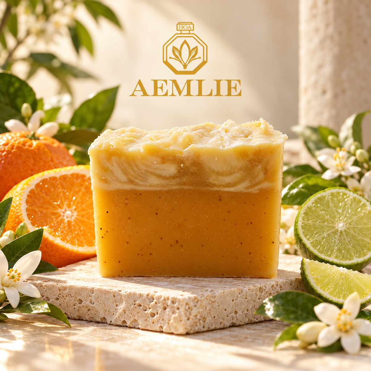 AEMLIE Orange Lime Grove Handmade Bar Soap