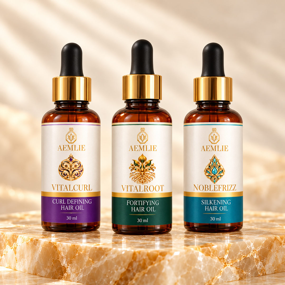 Curl Confidence Mini Ritual Set –  Norish Condition Define Hair Oil Collection
