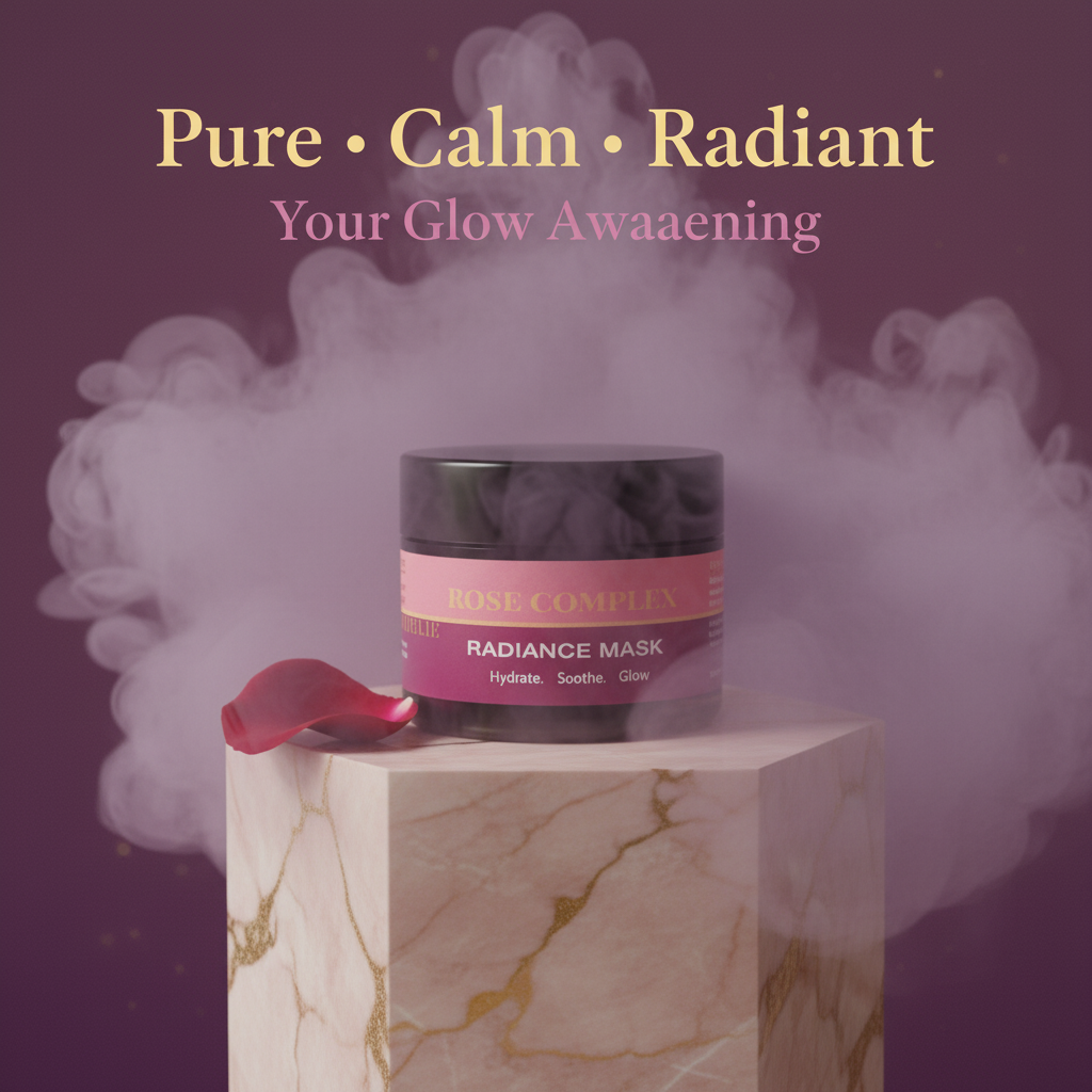 Aemlie Rose Complex Radiance Mask 50ml – hydrating and soothing glow-boosting face mask