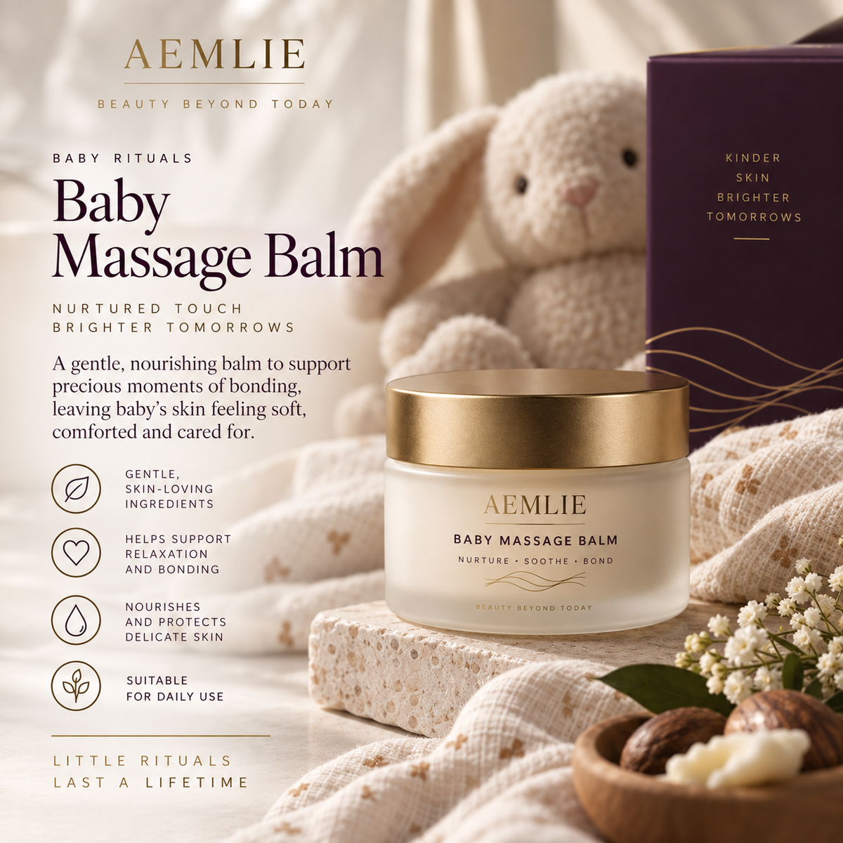 AEMLIE Baby Massage Balm concept hero image