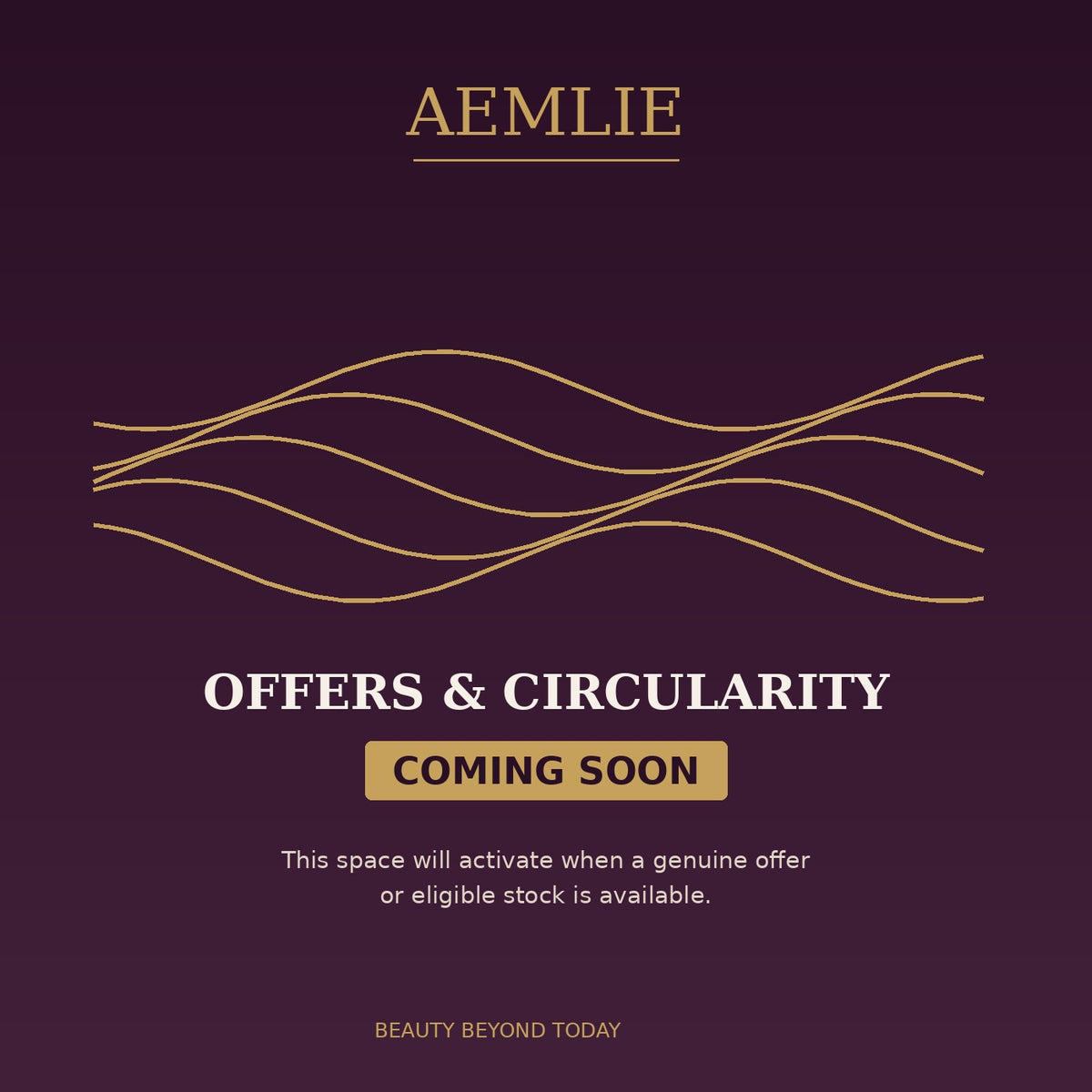AEMLIE Offers & Circularity — Coming Soon