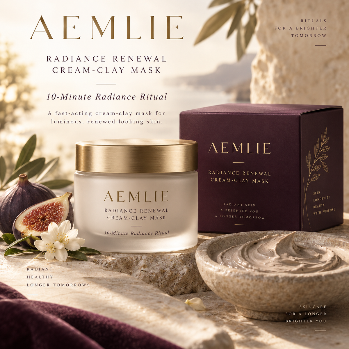 AEMLIE Radiance Renewal Cream-Clay Mask concept hero