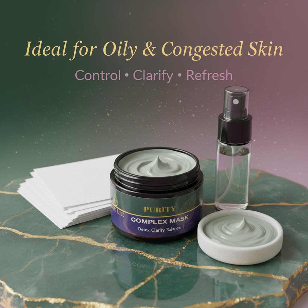 Aemlie Purity Complex Mask 50ml – detoxifying clay mask for oily and congested skin