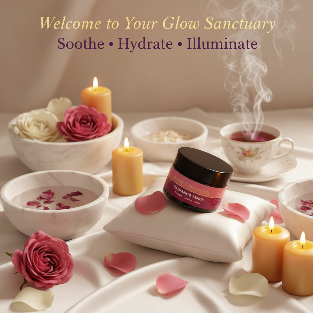 Aemlie Rose Complex Radiance Mask 50ml – hydrating and soothing glow-boosting face mask