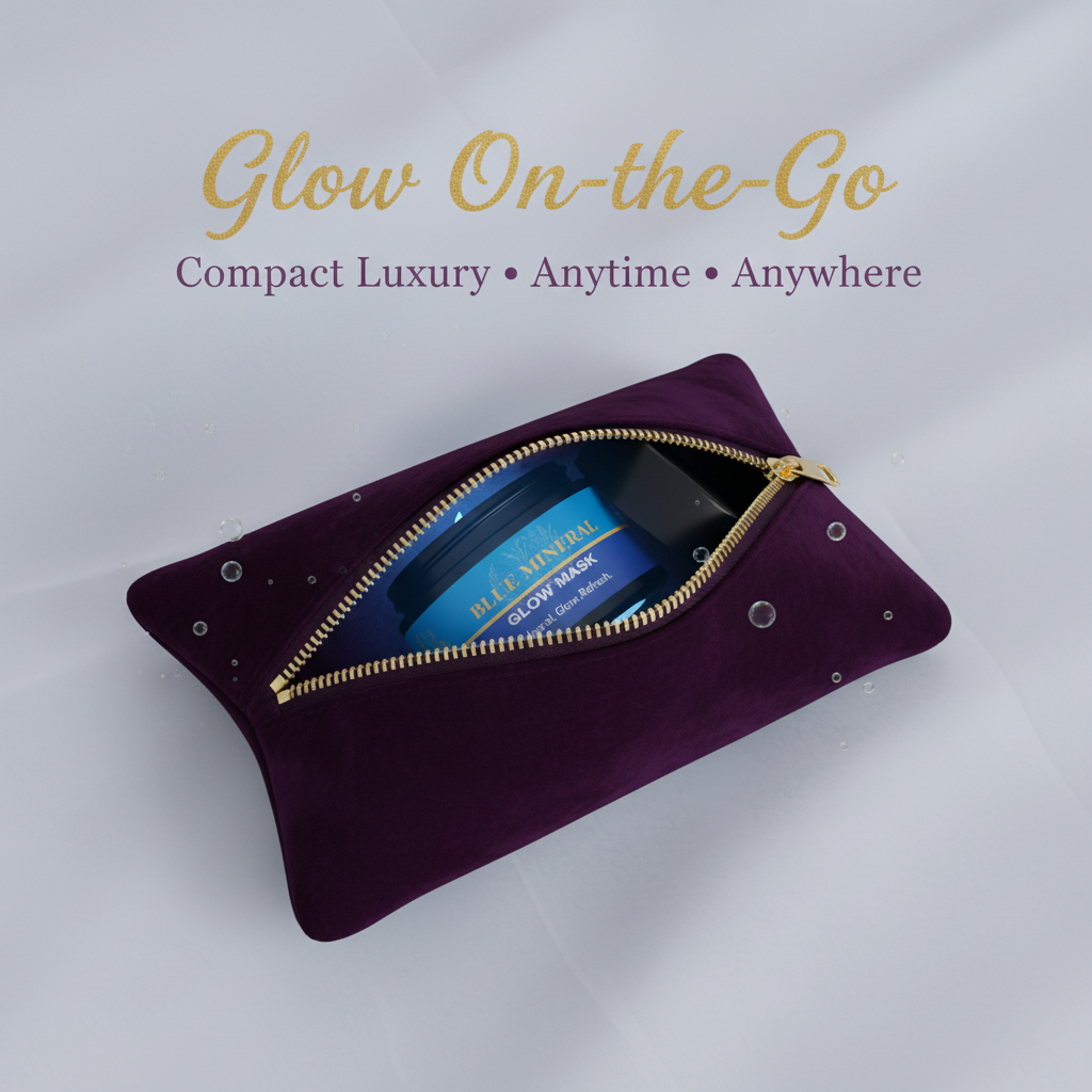 Aemlie Blue Mineral Glow Mask 50ml – marine mineral radiance-boosting face mask
