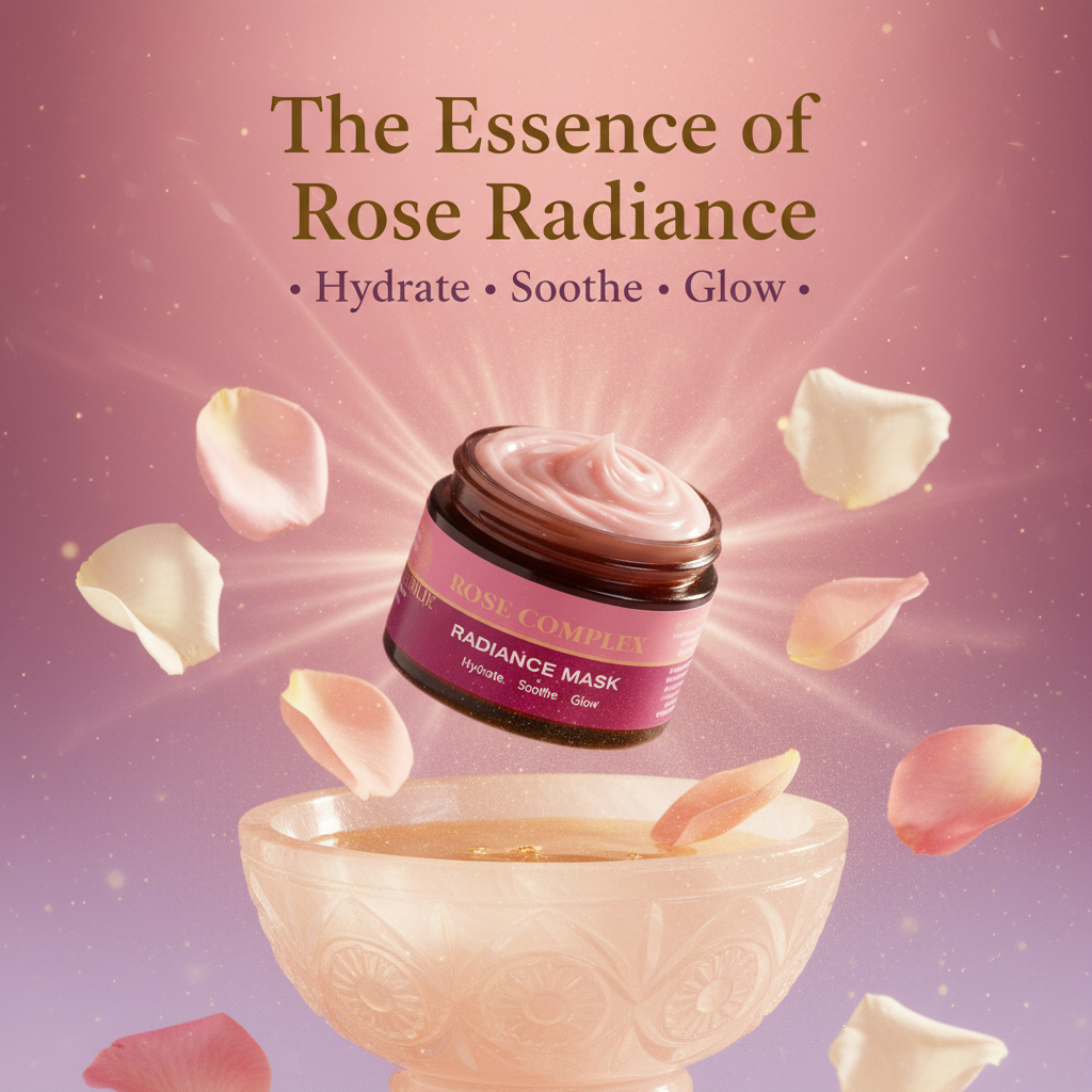 Aemlie Rose Complex Radiance Mask 50ml – hydrating and soothing glow-boosting face mask