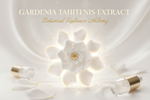 Gardenia Tahitensis brings a luxurious, skin-softening quality to the mask. Rich in smoothing compounds, it helps nourish the skin and supports a radiant, revitalised appearance. Known for its conditioning properties, this extract helps reduce visible dullness and promotes a clearer, more even complexion.
Its sensorial silkiness enhances the ritual experience, offering comfort while supporting smoother, more luminous skin. Write in title and tagline: Gardenia Tahitensis Extract — Botanical Radiance Alchemy