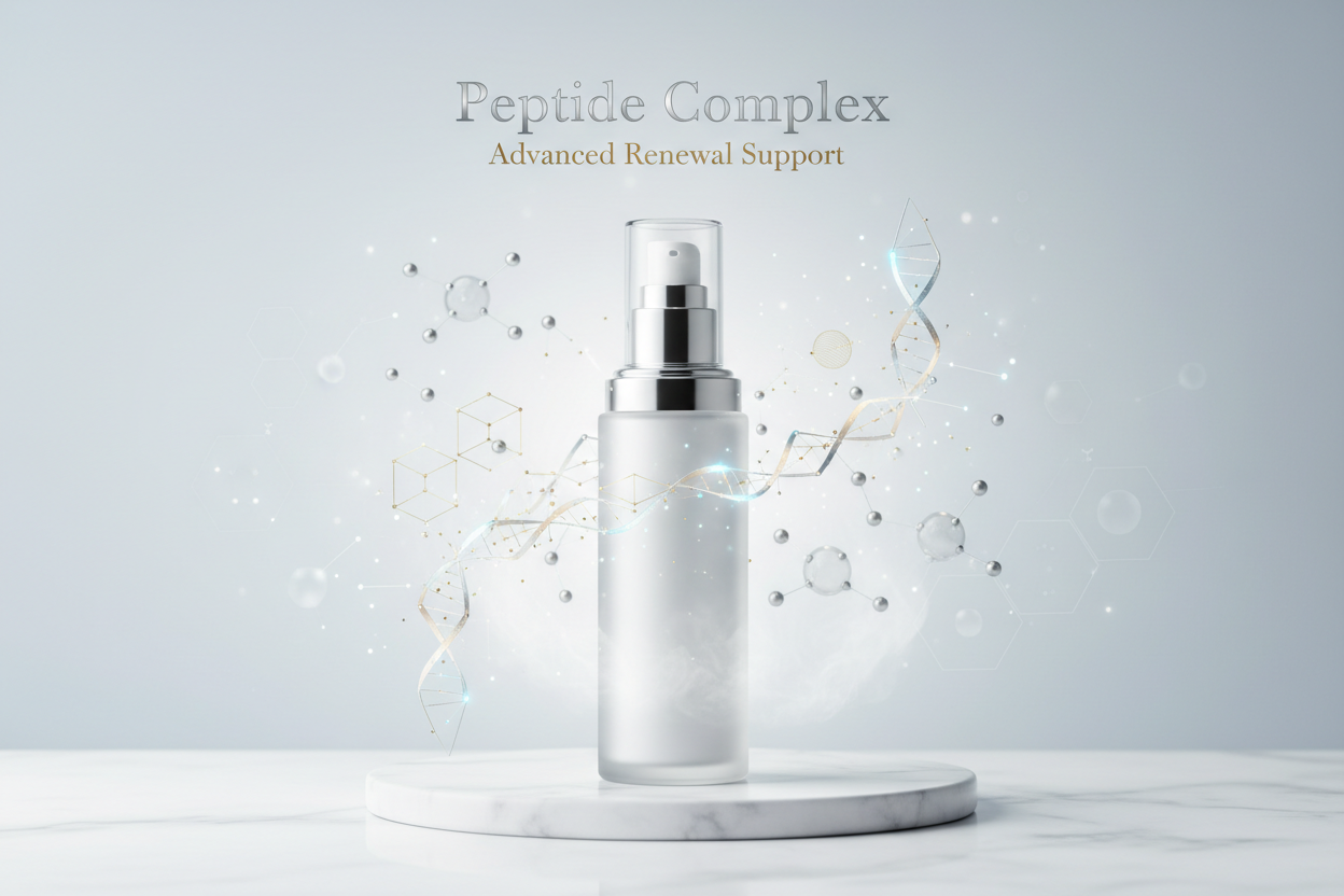 The peptide complex introduces a smart, targeted approach to smoothness and resilience. Peptides help visibly support skin firmness, texture, and bounce, reinforcing the complexion’s natural vitality.
Within the mask, these peptides amplify renewal benefits and help future-proof the skin’s appearance, promoting a healthier-looking, more refined surface. Write in title and tagline: Peptide Complex — Advanced Renewal Support